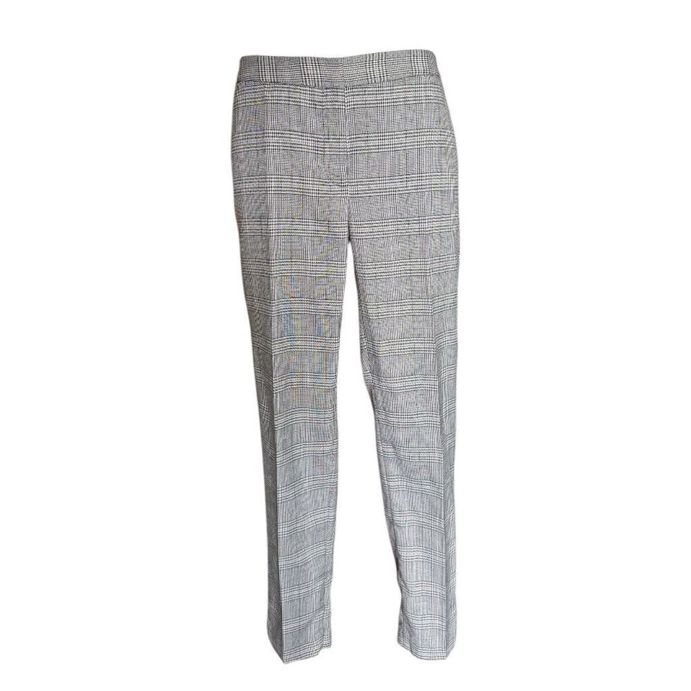 Womens Calvin Klein Houndstooth Plaid City Dress Pants Slacks - Sz 4 Petite 4P